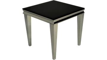 Sidobord Andvik 60x60x57 cm - Svart glas - Möbler - Bord & matgrupper - Avlastningsbord - Lampbord