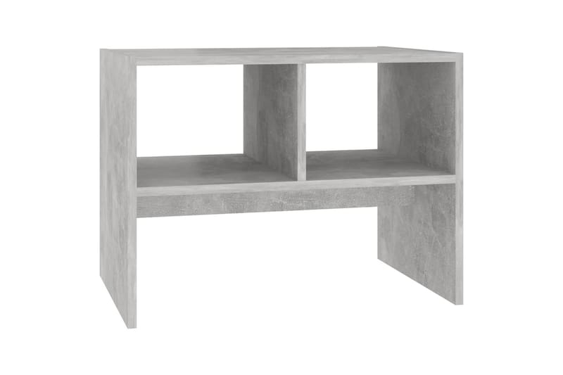 Sidobord betonggrå 60x40x45 cm spånskiva - Grå - Lampbord - Brickbord & småbord