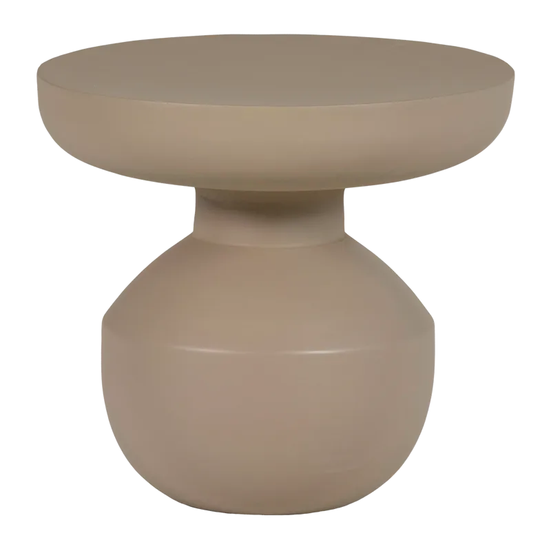 Sidobord Bova 45 cm Rund, Brun