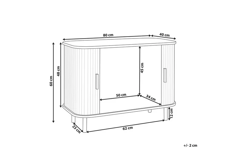 Sidobord Bradley - Möbler - Bord & matgrupper - Avlastningsbord - Lampbord