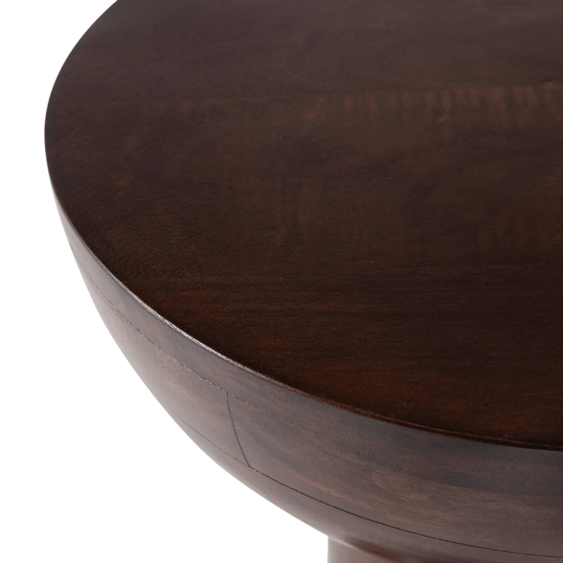 Sidobord Emel 40 cm Rund - Mörkbrun - Möbler - Bord & matgrupper - Avlastningsbord - Lampbord