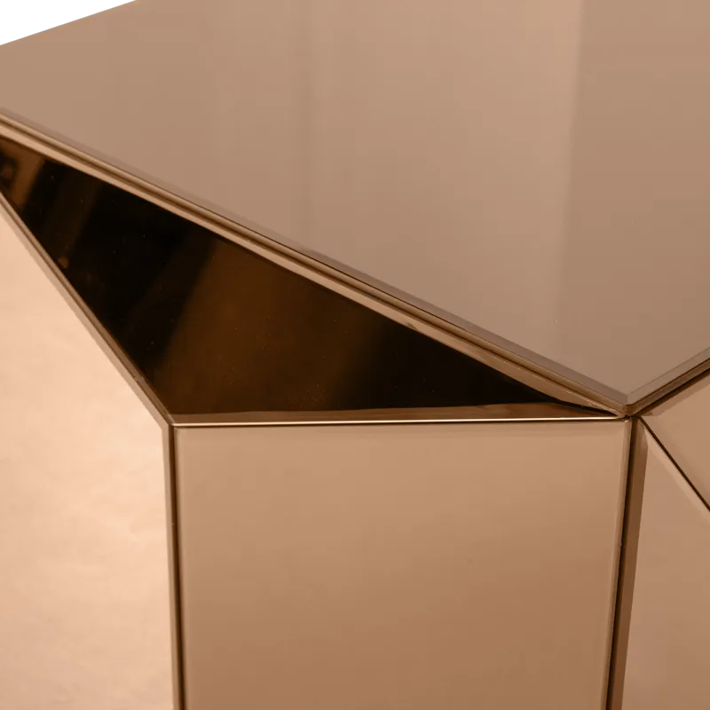 Sidobord Glintz 40 cm - Brun - Möbler - Bord & matgrupper - Avlastningsbord - Lampbord