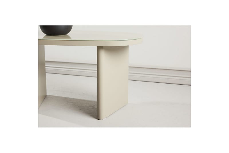 Sidobord Grönvik - Beige, 70 x 45 - Möbler - Bord & matgrupper - Avlastningsbord - Lampbord