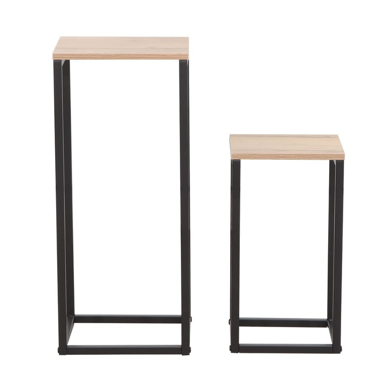 Sidobord Hannes 2-delars set 26x26x60 cm 22x22x40 cm - rustik melamin - Möbler - Bord & matgrupper - Avlastningsbord - Satsbord