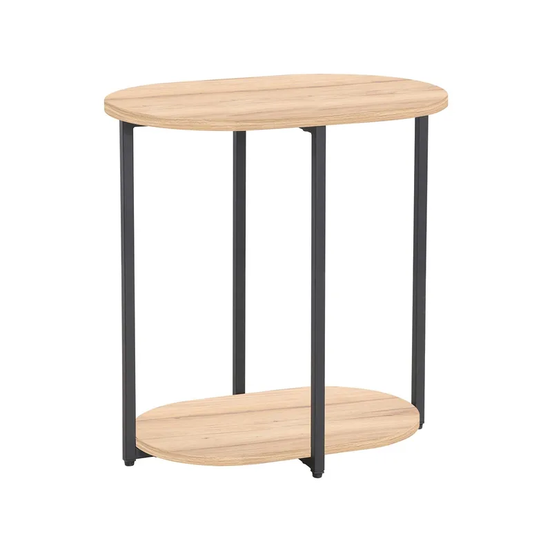 Sidobord Hannes 52x35x54 cm Rustik melamin, brun