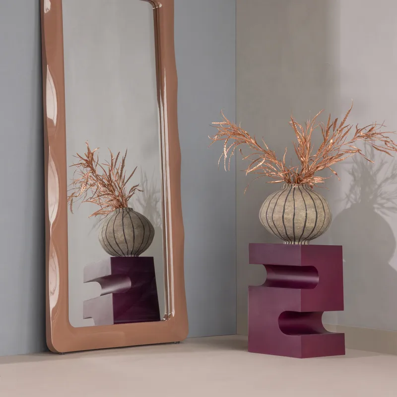 Sidobord Jessa 30 cm - Lila/Brun - Möbler - Bord & matgrupper - Avlastningsbord - Lampbord