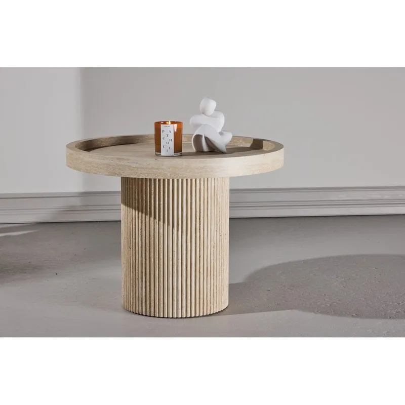 Sidobord Krille - Beige - Möbler - Bord & matgrupper - Avlastningsbord - Lampbord