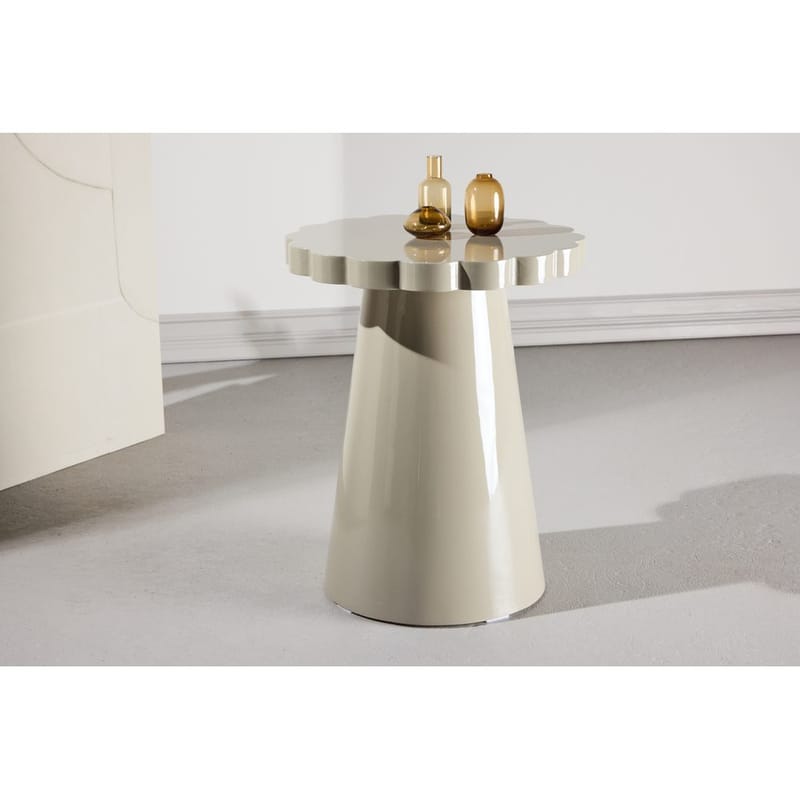 Sidobord Krull - Beige - Möbler - Bord & matgrupper - Avlastningsbord - Lampbord