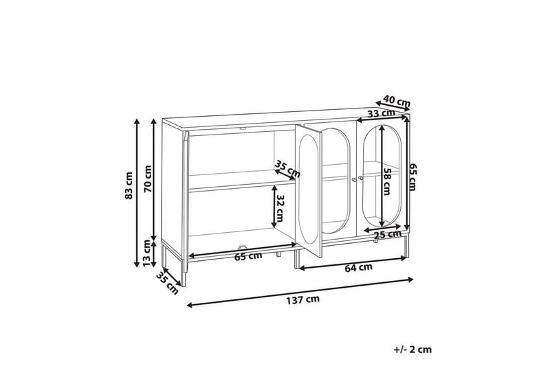 Sidobord Langford - Möbler - Bord & matgrupper - Avlastningsbord - Lampbord