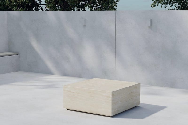 Sidobord Lissabon 80 cm Utomhus, Beige