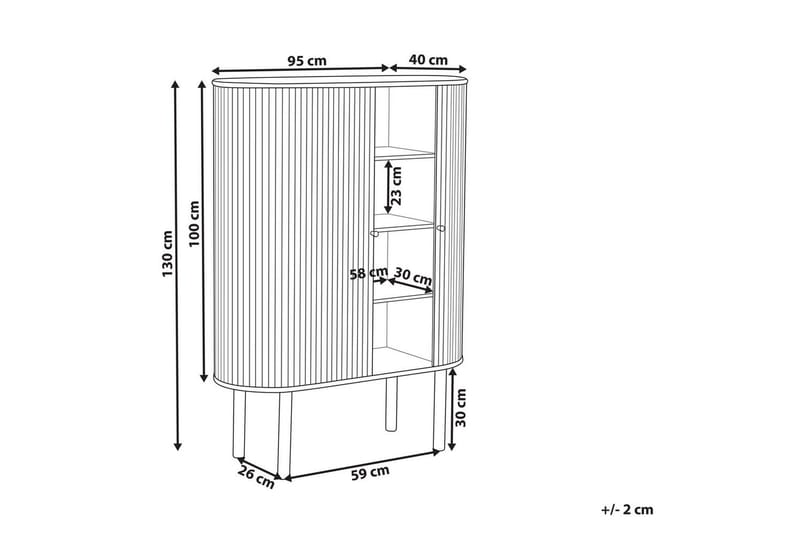 Sidobord Manara 95x40x130 cm - 95x40x130 cm - Möbler - Bord & matgrupper - Avlastningsbord - Lampbord