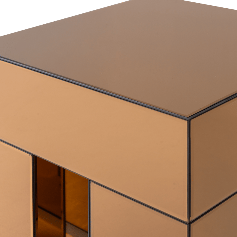 Sidobord Mirrox 45 cm - Brun - Möbler - Bord & matgrupper - Avlastningsbord - Lampbord