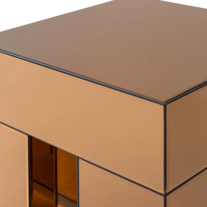 Sidobord Mirrox 45 cm - Brun - Möbler - Bord & matgrupper - Avlastningsbord - Lampbord