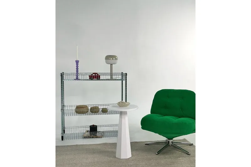 Sidobord Miu Vit - Vit - Möbler - Bord & matgrupper - Avlastningsbord - Lampbord