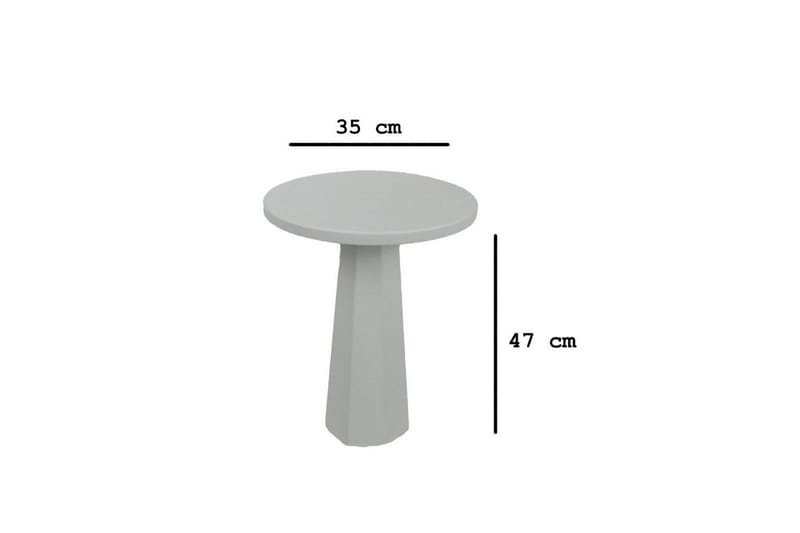 Sidobord Miu Vit - Vit - Möbler - Bord & matgrupper - Avlastningsbord - Lampbord