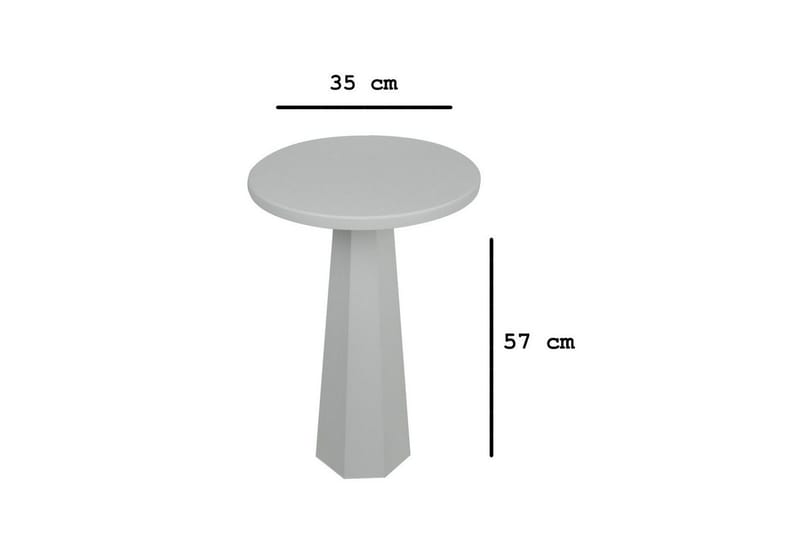 Sidobord Miu Vit - Vit - Möbler - Bord & matgrupper - Avlastningsbord - Lampbord
