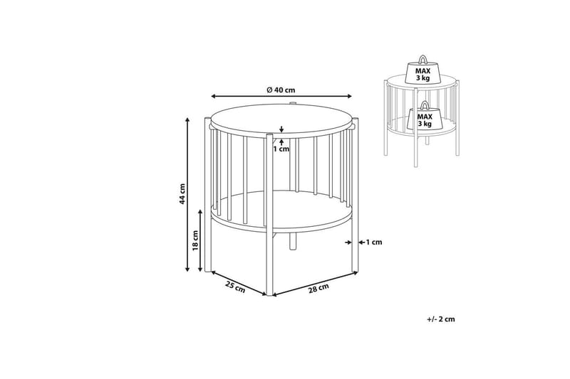 Sidobord Oreana - Möbler - Bord & matgrupper - Avlastningsbord - Lampbord