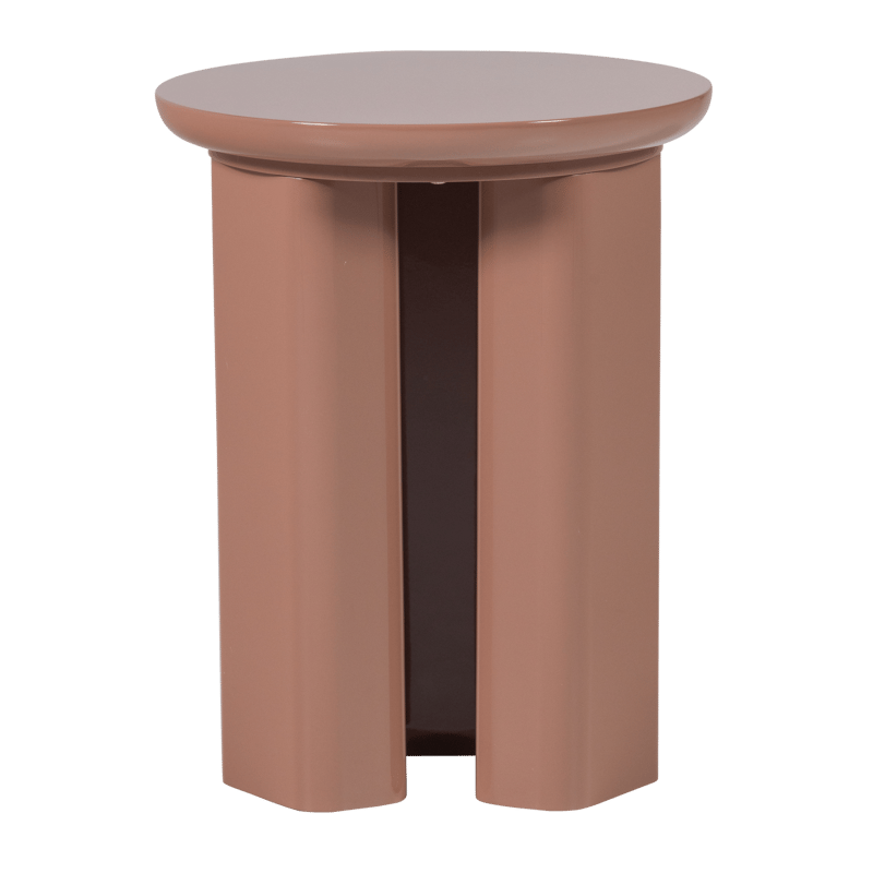 Sidobord Orivo 40 cm Rund - Gammalrosa - Möbler - Bord & matgrupper - Avlastningsbord - Lampbord