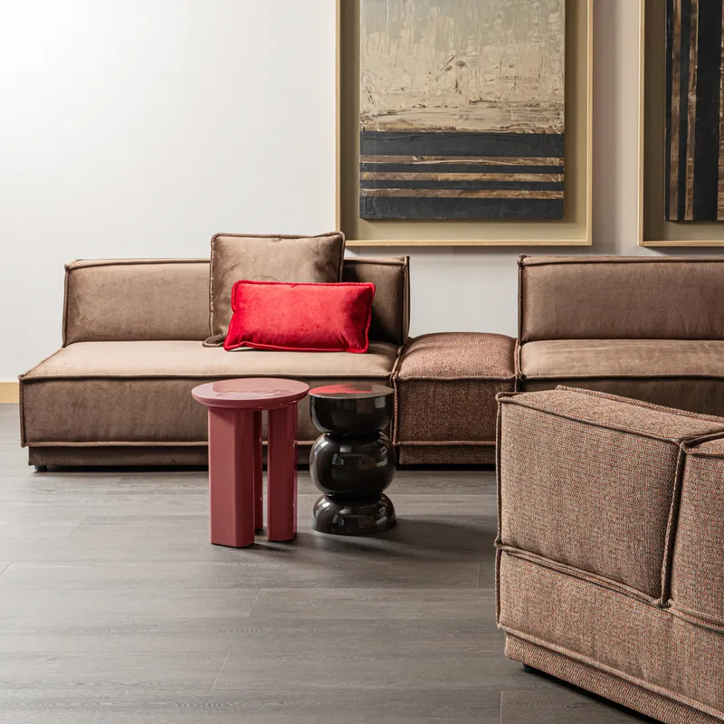 Sidobord Orivo 40 cm Rund - Röd/Rosa - Möbler - Bord & matgrupper - Avlastningsbord - Lampbord