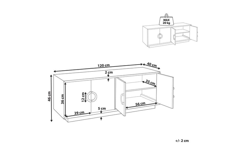 Sidobord Oxnard - Möbler - Bord & matgrupper - Avlastningsbord - Lampbord