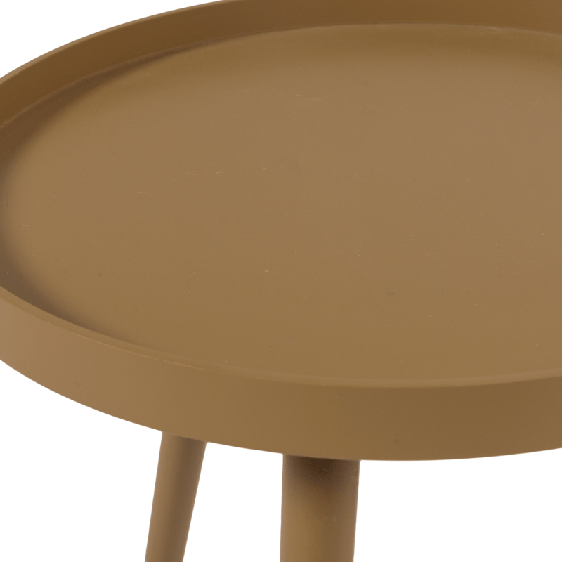 Sidobord Sasha 41 cm Rund - Honungsgul - Möbler - Bord & matgrupper - Avlastningsbord - Lampbord