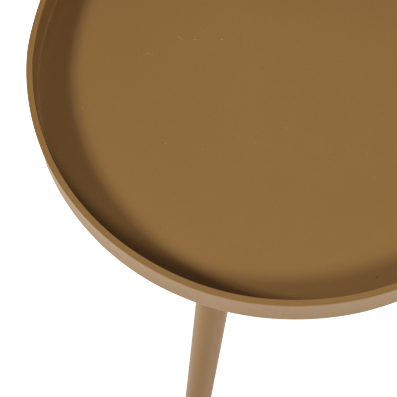 Sidobord Sasha 41 cm Rund - Honungsgul - Möbler - Bord & matgrupper - Avlastningsbord - Lampbord