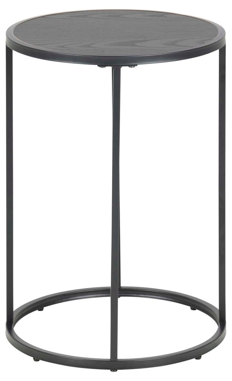 Sidobord Seaford D40x55 cm - svart - Möbler - Bord & matgrupper - Avlastningsbord - Lampbord