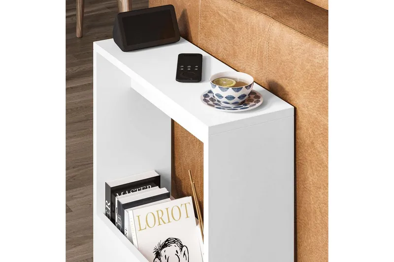 Sidobord Simpi Vit - Vit - Möbler - Bord & matgrupper - Avlastningsbord - Lampbord