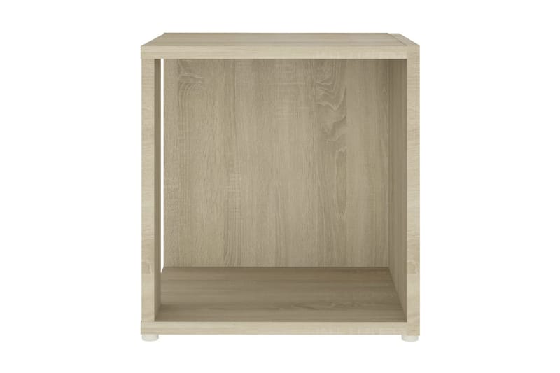 Sidobord sonoma-ek 33x33x34,5 cm spånskiva - Brun - Möbler - Bord & matgrupper - Avlastningsbord - Lampbord