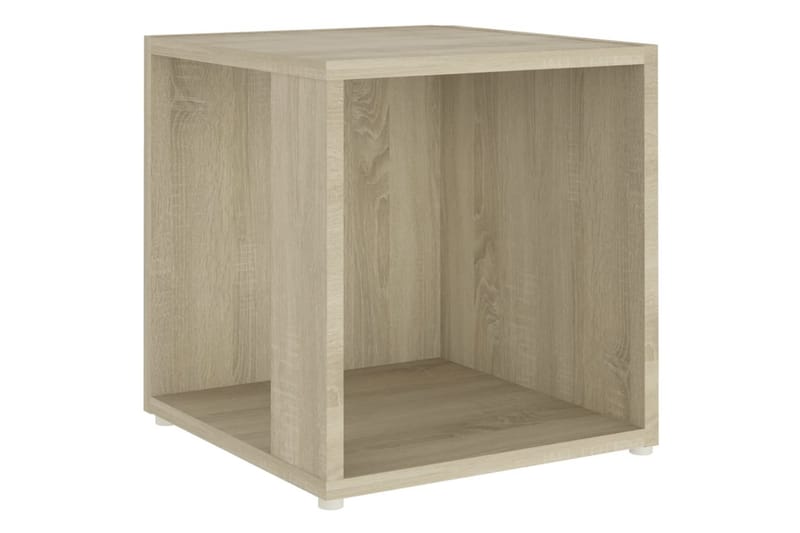 Sidobord sonoma-ek 33x33x34,5 cm spånskiva - Brun - Möbler - Bord & matgrupper - Avlastningsbord - Lampbord