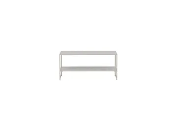 Sidobord Staal - Beige, 102x43x45 - Möbler - Bord & matgrupper - Avlastningsbord - Lampbord