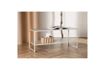 Sidobord Staal - Beige, 102x43x45 - Möbler - Bord & matgrupper - Avlastningsbord - Lampbord