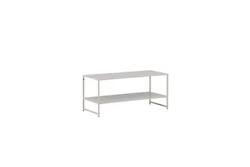 Sidobord Staal - Beige, 102x43x45 - Möbler - Bord & matgrupper - Avlastningsbord - Lampbord