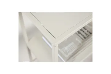 Sidobord Staal - Beige, 26x80x80 - Möbler - Bord & matgrupper - Avlastningsbord - Lampbord