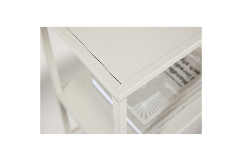 Sidobord Staal - Beige, 26x80x80 - Möbler - Bord & matgrupper - Avlastningsbord - Lampbord