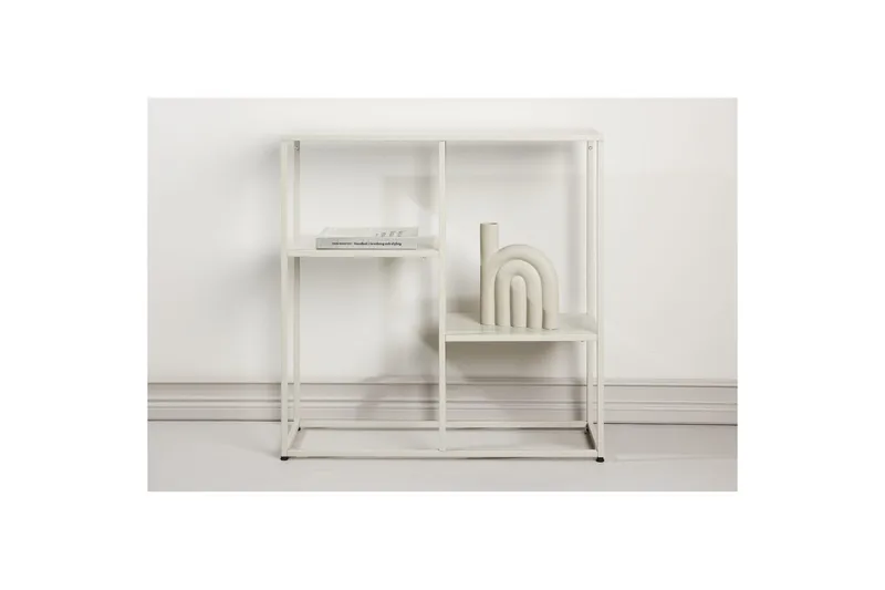 Sidobord Staal - Beige, 26x80x80 - Möbler - Bord & matgrupper - Avlastningsbord - Lampbord