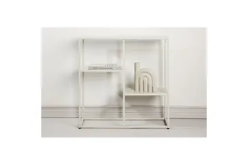 Sidobord Staal - Beige, 26x80x80 - Möbler - Bord & matgrupper - Avlastningsbord - Lampbord