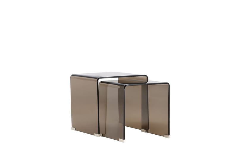 Sidobord Telemark 36 cm - Bruntonat glas - Möbler - Bord & matgrupper - Avlastningsbord - Satsbord