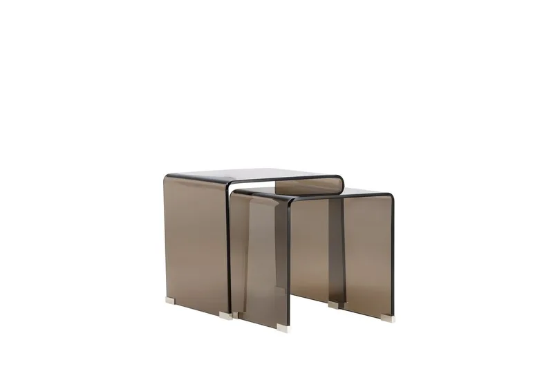 Sidobord Telemark 36 cm - Bruntonat glas - Möbler - Bord & matgrupper - Avlastningsbord - Satsbord