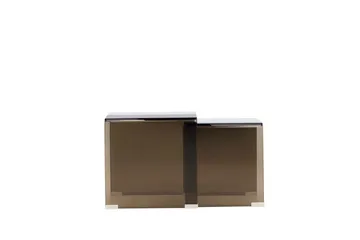 Sidobord Telemark 36 cm - Bruntonat glas - Möbler - Bord & matgrupper - Avlastningsbord - Satsbord