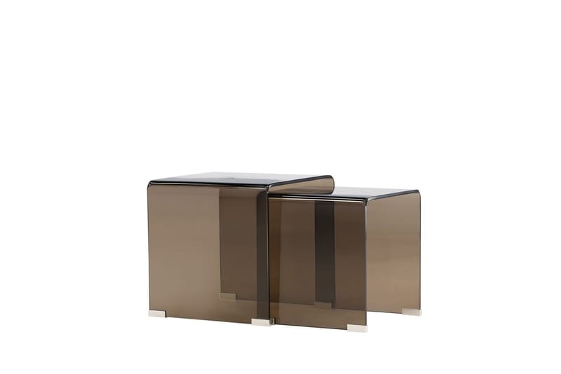 Sidobord Telemark 36 cm - Bruntonat glas - Möbler - Bord & matgrupper - Avlastningsbord - Satsbord