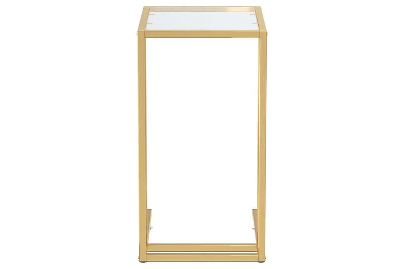 Sidobord till datorbord genomskinligt 50x35x65 cm härdat gla - Transparent - Möbler - Bord & matgrupper - Avlastningsbord - Lampbord
