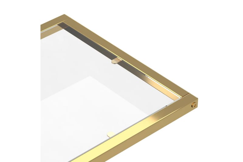 Sidobord till datorbord genomskinligt 50x35x65 cm härdat gla - Transparent - Möbler - Bord & matgrupper - Avlastningsbord - Lampbord