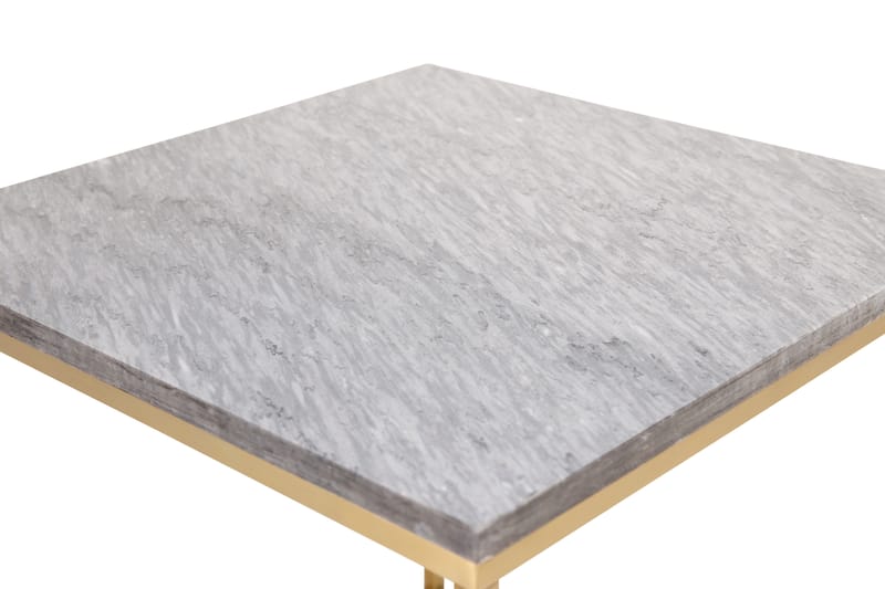 Sidobord Venture Home Estelle Guld,Grå 50 x 50 - Grå - Möbler - Bord & matgrupper - Avlastningsbord - Lampbord