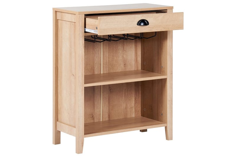 Sidobord Walkerston Ljus trä - Ljus trä - Möbler - Bord & matgrupper - Avlastningsbord - Lampbord