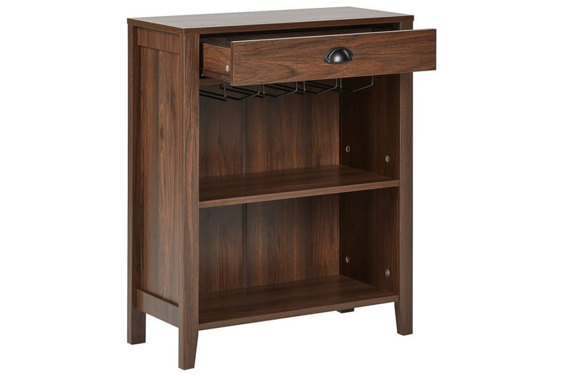 Sidobord Walkerston Mörkt trä - Mörkt trä - Möbler - Bord & matgrupper - Avlastningsbord - Lampbord