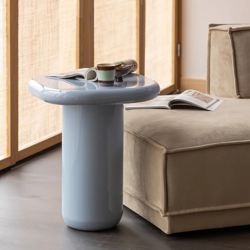 Sidobord Zava 50 cm, Ljusblå