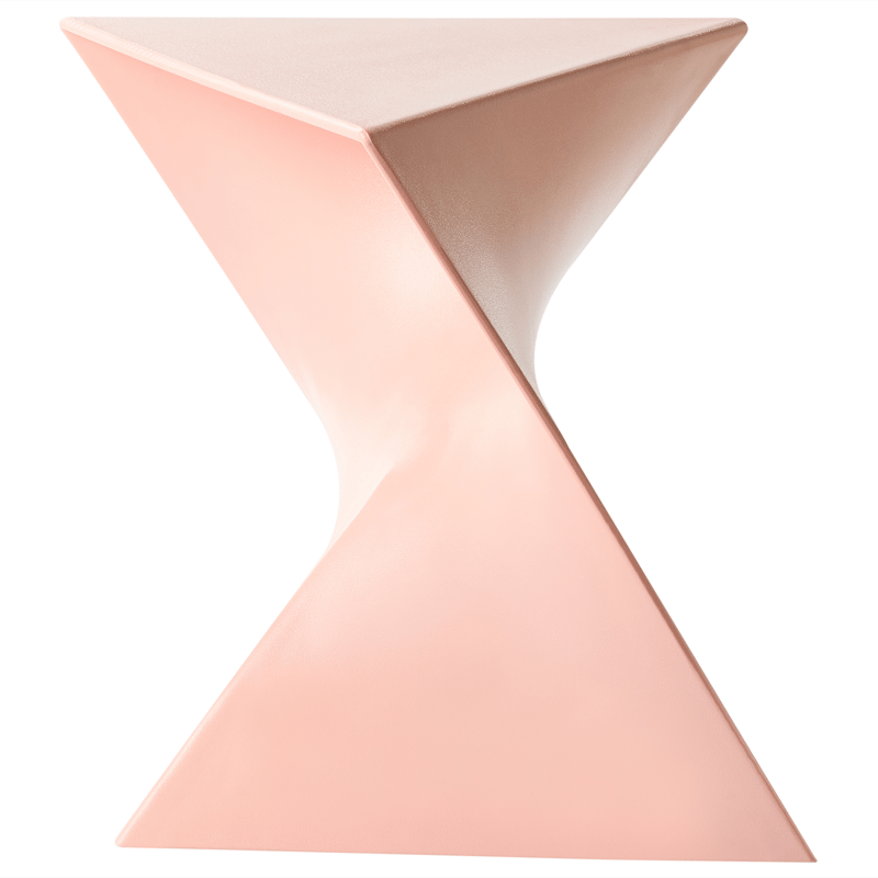 Sidobord Pecos 40x40 cm - Pastellrosa - Möbler - Bord & matgrupper - Avlastningsbord - Lampbord