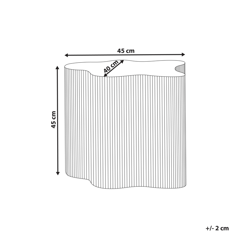 Sidobord Perry - Off-white - Möbler - Bord & matgrupper - Avlastningsbord - Lampbord