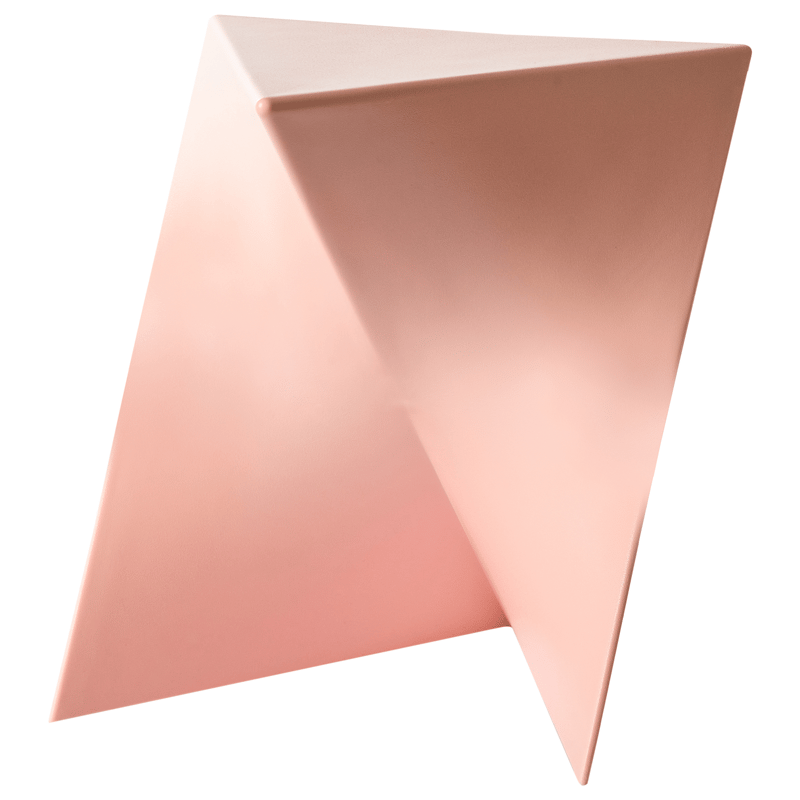 Sidobord Pecos 40x40 cm - Pastellrosa - Möbler - Bord & matgrupper - Avlastningsbord - Lampbord